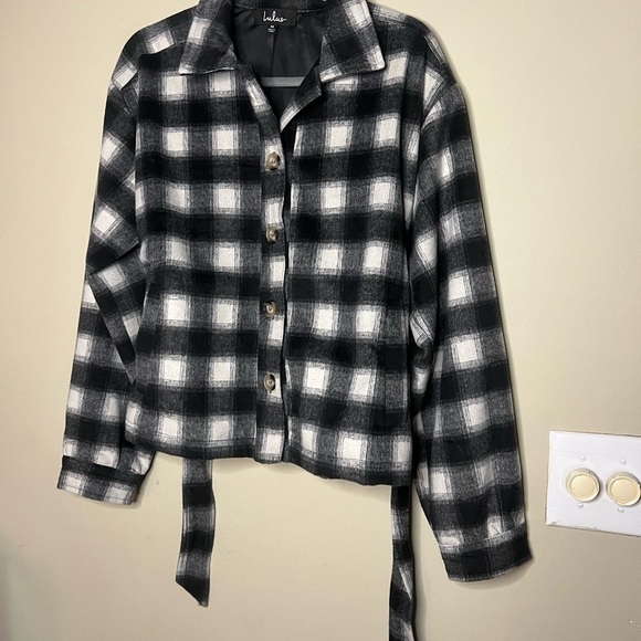 Lulus misty days plaid jacket - Picture 5 of 10